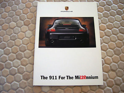 PORSCHE OFFICIAL 996 911 MILLENNIUM LIMITED EDITION SALES BROCHURE 2000 USA Ed