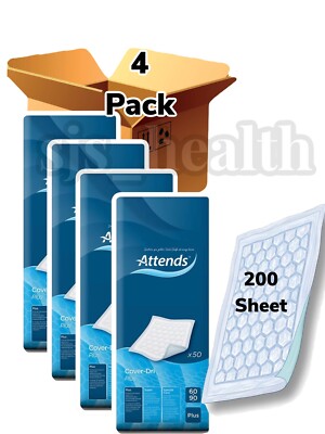Attends Bezug Dri Plus 90x60cm 4 Packungen à 50 Inkontinenzhilfe Betteinlagen Schutz