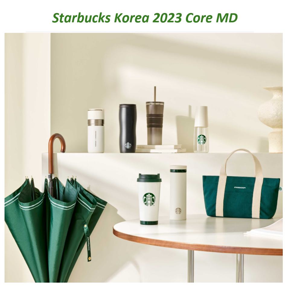 Starbucks Korea 2023 House tote green bag 35 x 18cm / Core