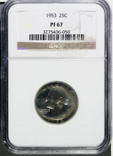 1953 Proof Washington Quarter NGC PF 67