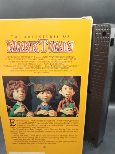 The Adventures Of Mark Twain RARE Claymation VHS KVC Home Video - Picture 12 of 16