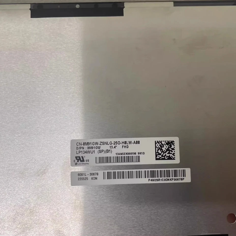 ЖК-экран ноутбука 13,4 дюйма WUXGA в сборе F Dell XPS 13 Plus 9320 LP134WU1-SPB1 - Изображение 4 из 4