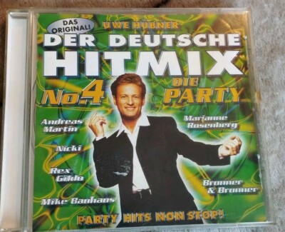 CD Der Deutsche Hitmix - No. 4 - Die Party - Uwe Hübner - 1998 K18
