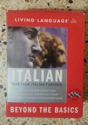 Complete Beyond the Basics Set Italian Living Language Coursebook Disc Dictionar