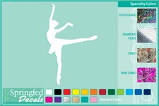BALLERINA cut vinyl decal #4 car truck window sticker Ballet Dancer