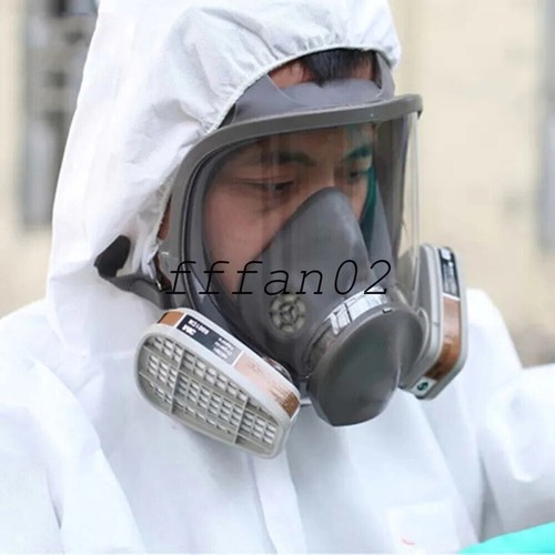 6800 Full Face 15 IN 1 Gas Mask Chemical Vapor Paint Spray Respirator 95% Filter - Picture 10 of 12