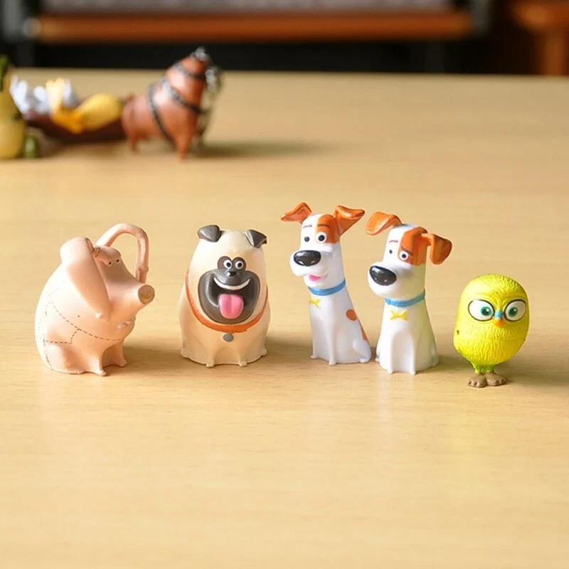 Figuras de PVC 14 piezas Secret Life of Pets - Juguetes de acción de conejo, perro, gato regalo de Navidad Foto 4 de 4