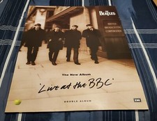 THE BEATLES - LIVE AT THE BBC - 1994 APPLE / EMI RECORDS CANADA - POSTER
