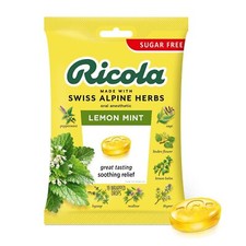 Ricola Herb Throat Drops, Lemon Mint, Sugar Free, 19 Drops