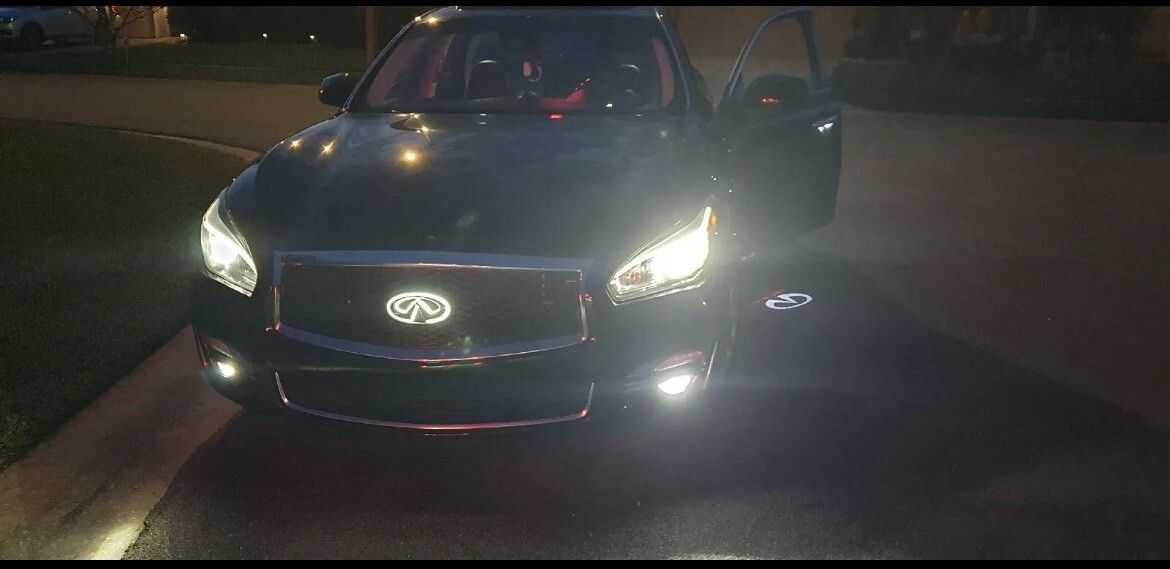 Q50 Infiniti Illuminated LED Grille Emblem Badge 2018 Color