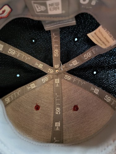 NewEra Cleveland Guardians/Indians 59FIFTY sitzende Mütze Kappe schwarz rot 6 3/8 neu ohne Etikett - Bild 8 von 10