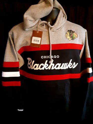 Chicago Blackhawks Herren Mitchell Ness besticktes Sweatshirt M, L, XL UVP $ 110 - Bild 2 von 4