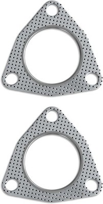 2PCS Car Exhaust Pipe Gasket, 2.5'' 3-Bolt Exhaust Flange Gasket with High Sealin