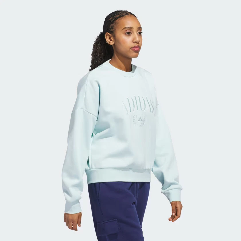 adidas women Cozy Holiday Graphic Sweatshirt - Image 3 of 4