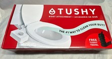TUSHY Bidet Toilet Seat Attachment Non-Electric Adjustable Pressure Bonus Travel