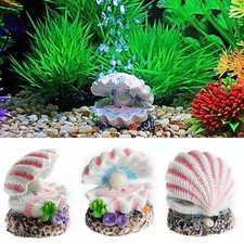 Muschelperle und Luftstein, Aquarium, Bubbler, Muschel sprudelnd, Ornament, Deko