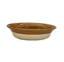 Paula Deen Southern Braid 1 Qt Casserole Dish C023 Gold Brown Tan Ovenware