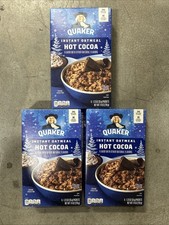 3x Quaker Instant Oatmeal Hot Cocoa Flavor 7....