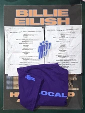 Billie Eilish Hit Me Hard and Soft Package Tulsa, OK. Both Setlist, Shirt Poster