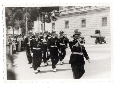 Foto ca. 1950er    Palastwache Monte Carlo Monaco, Musikzug Parade