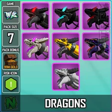 World Zero WZ - 7 PACK - DRAGONS  - PACK BONUS: 99M