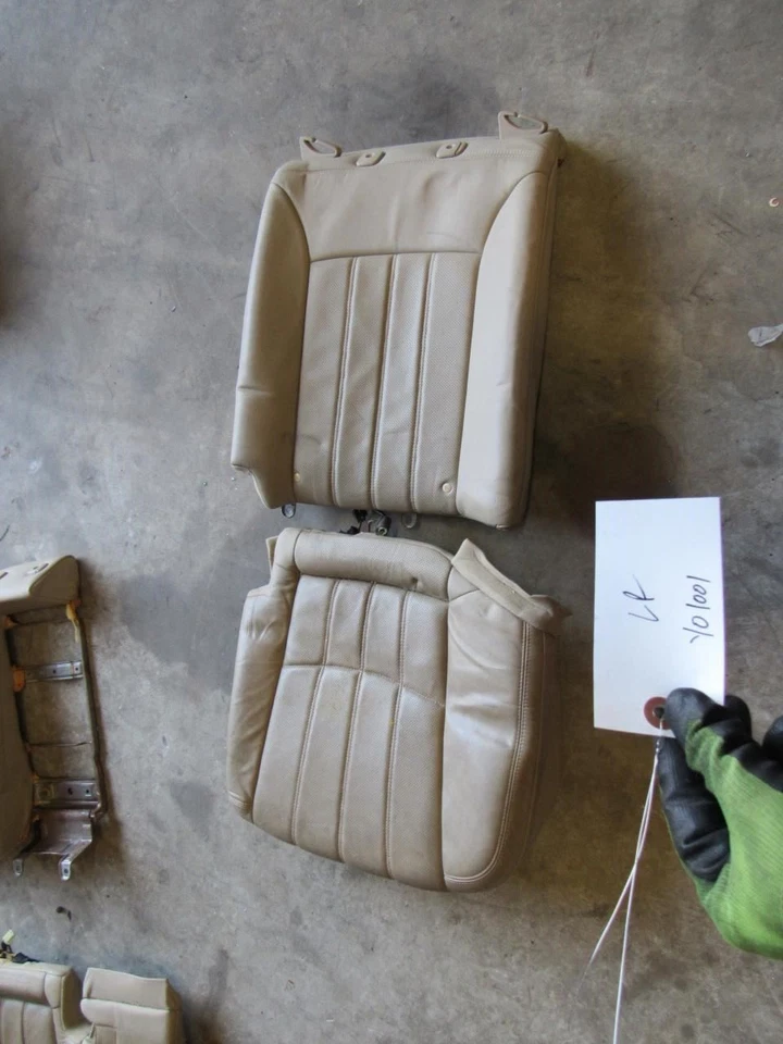 2011 2013 Hyundai Equus left driver side REAR back seat cushion pad tan leather — 第 2/4 张图片