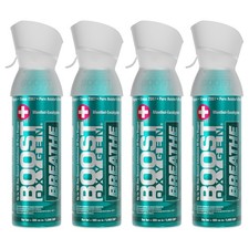 Boost Oxygen Natural Portable 5-Liter Pure Oxygen Canister, Menthol 4 Pack 