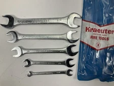 VINTAGE Kraeuter 57505 Double Open Ended Wrench Set, 1/4" To 3/4" - MADE IN USA