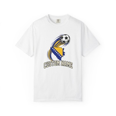 Custom Bosnia Map Soccer Shirt | Personalized Name Football Fan Tee | Zmajevi