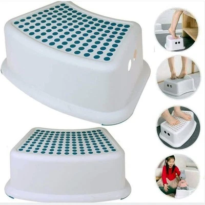 FABOER Plastic Step Stool Anti Non Slip Grip Kids Child Booster Toilet Potty Training