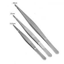 Stainless-Steel Long Tweezers Tongs Tip Multi-purpose Cooking Kitchen Tool 12.5