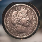 1916 Barber Dime Silver 10C Circulated United States Coin Uncertified
