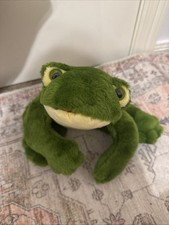TY Classic 1991 Freddie Frog Green Yellow Plush Croaking Sound Gen 3 ST 14" Long