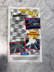 Panzer Dragoon Sega Saturn MANUAL ONLY w/ reg card tiny tear top front MO12726