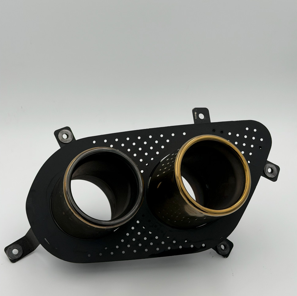 IPE Titanium Gold Exhaust tips for Ferrari 812