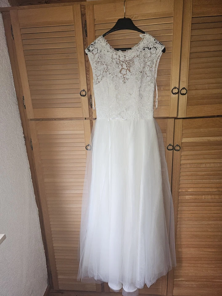 Wunderschönes Brautkleid von BIANCO EVENTO Gr. M, A-Linie - Bild 2 von 4