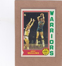 1974-75 TOPPS BASKETBALL JEFF MULLINS #123 WARRIORS EXMT *A43304