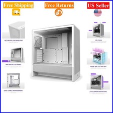 H5 Flow 2024 Mid-Tower Gaming PC Case White, ATX, High Airflow, 2 Fans