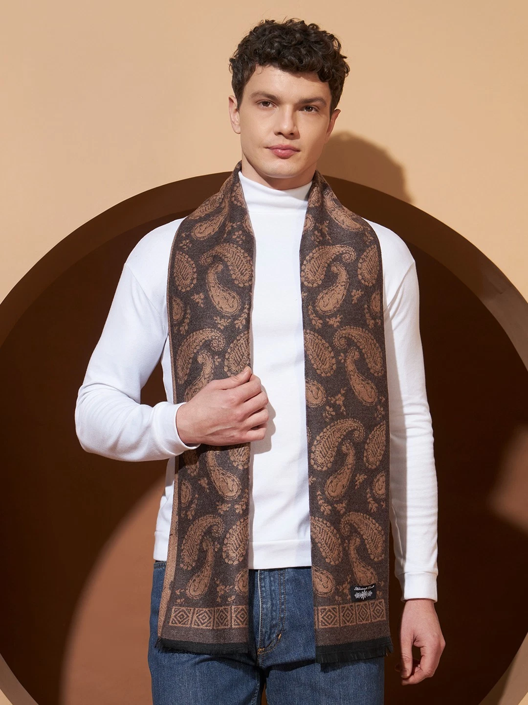 Men 100% CASHMERE SCARF Made in India Soft Wool Wrap Paisley Brown Neck Wrap
Opens in a new window o