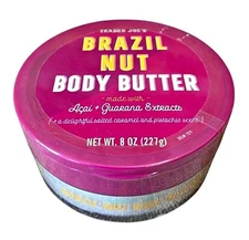 Trader Joe’s Brazil Nut Body Butter 8oz Moisturizing Cream Acai Guarana Extracts