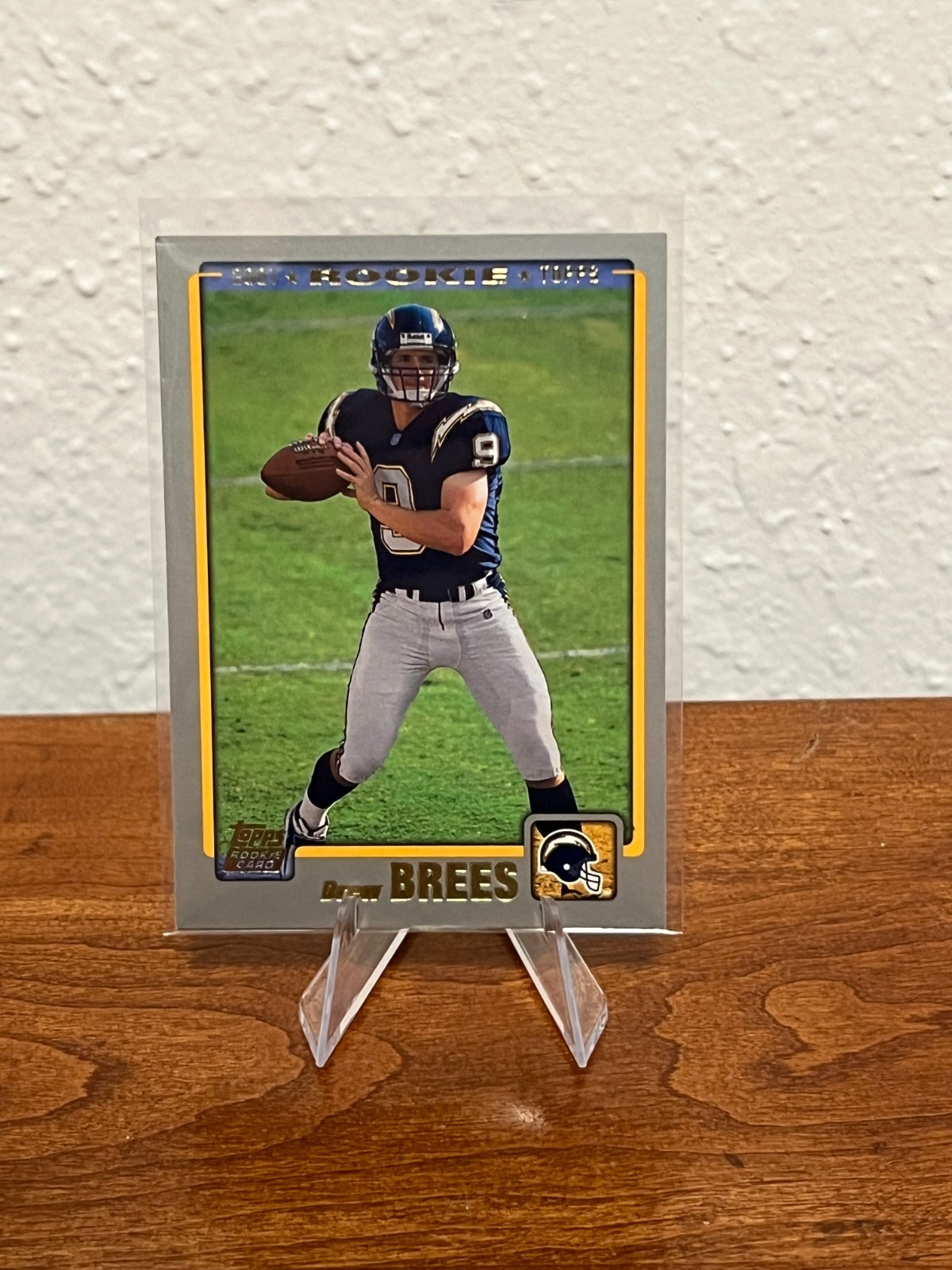 Drew Brees 2001 Topps Rookie Card RC #328 Chargers New Orleans Saints