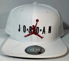 Air Jordan Hat Men Embroidered Red Logo Jumpman White Snap Back Cap New