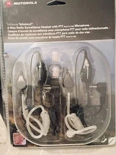 Motorola talk about 2-way radio surveillance headset with ptt ( push to talk)