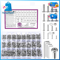 Schrauben Set M2 M3 M4 M5 Innensechskantschrauben Mit Unterlegscheiben 1430