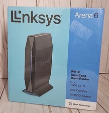 Linksys Arena 6 Dual-Band  Mesh Router AX1800 WiFi 6 - New Sealed