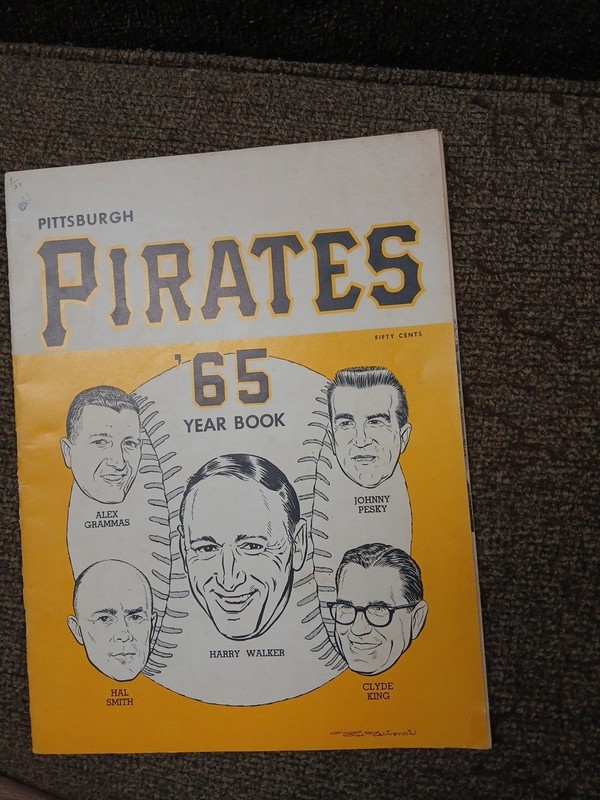 1965 Pittsburgh Pirates Baseball Yearbook