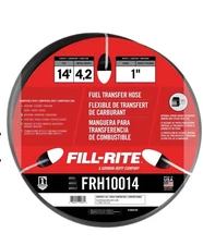 Fill-Rite 14ft (L) x 1in Black Hose with Static Wire 1in NPT Thread FRH10014 NEW