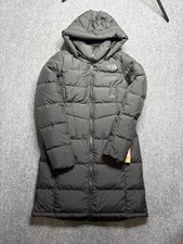 The North Face Jacket Women Small Black Metropolis Park Long Coat 600 Fill Down