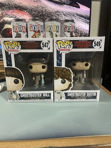 Funko Pop! Vinyl: Stranger Things - Ghostbusters Will Byers #547 & Dustin #549