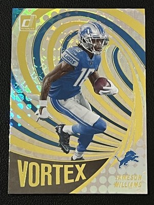 2022 Panini Donruss #VTX-21 Jameson Williams Vortex Detroit Lions